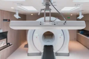 Diagnostic MRI imaging equipment in a clinical setting